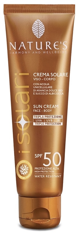 NATURE'S I SOLARI CREMA VISO CORPO SPF 50 75 ML EDIZIONE LIMITATA TRAVEL SIZE - Parafarmacia Mostacciano