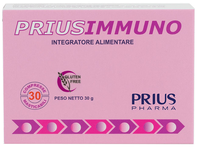 PRIUSIMMUNO 30 COMPRESSE MASTICABILI - Parafarmacia Mostacciano