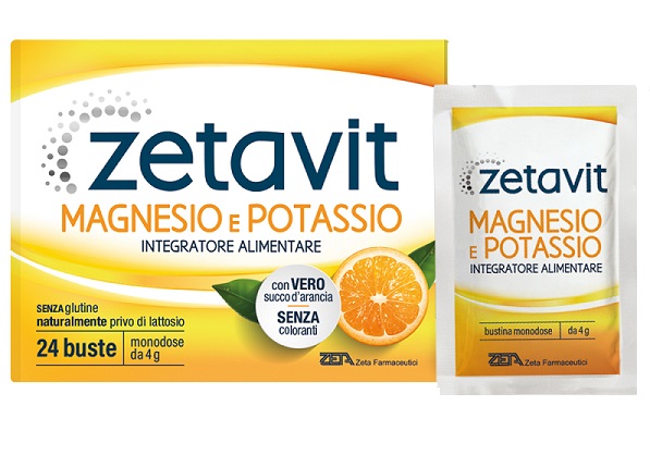 ZETAVIT MAGNESIO POTASSIO SENZA ZUCCHERO 24 BUSTINE DA 6 G - Parafarmacia Mostacciano