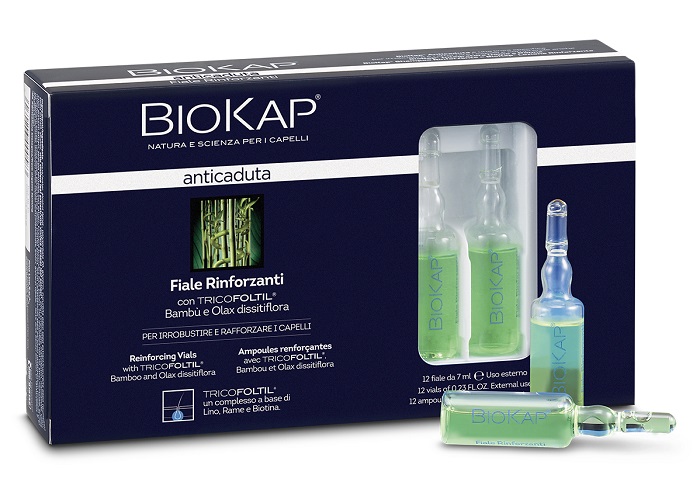 BIOKAP FIALE RINFORZANTI ANTICADUTA CON TRICOLTIL 12 PEZZI DA 7 ML NEW - Parafarmacia Mostacciano