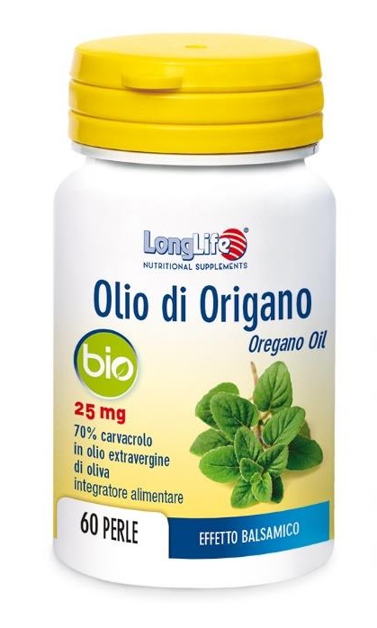 LONGLIFE OLIO ORIGANO BIO 60 PERLE - Parafarmacia Mostacciano