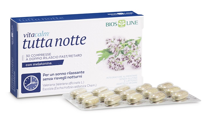 VITACALM TUTTA NOTTE CON MELATONINA 60 COMPRESSE - Parafarmacia Mostacciano
