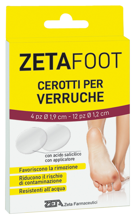 ZETAFOOT CEROTTO VERRUCHE ASSORTITE 16 PEZZI - Parafarmacia Mostacciano