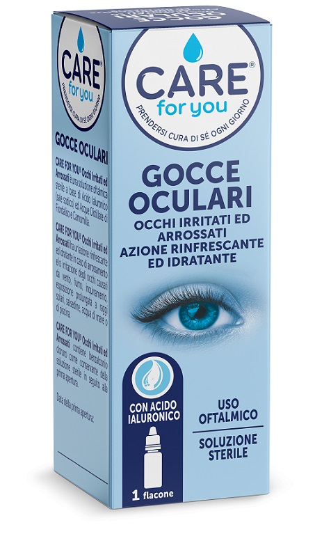 CARE FOR YOU GOCCE OCULARI OCCHI IRRITATI ARROSSATI 15 ML - Parafarmacia Mostacciano