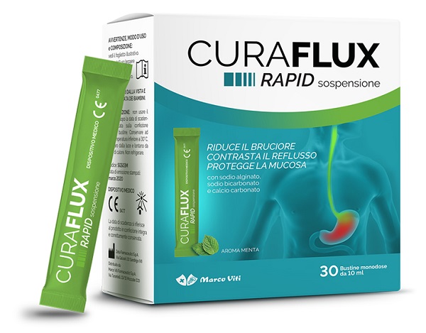 CURAFLUX RAPID SOLUZIONE ORALE 30 BUSTINE - Parafarmacia Mostacciano