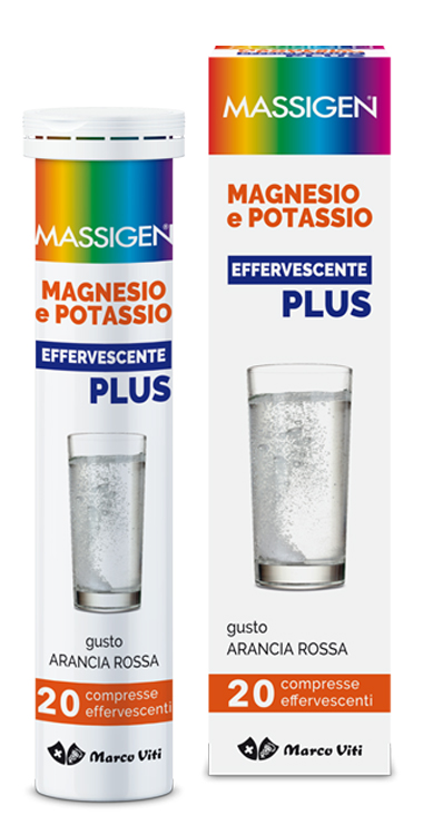 MASSIGEN MAGNESIO POTASSIO PLUS 20 COMPRESSE EFFERVESCENTI - Parafarmacia Mostacciano