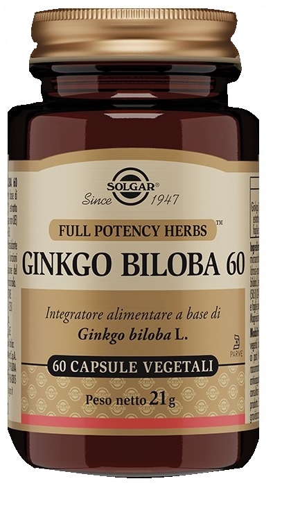 GINKGO BILOBA 60 60 CAPSULE VEGETALI - Parafarmacia Mostacciano