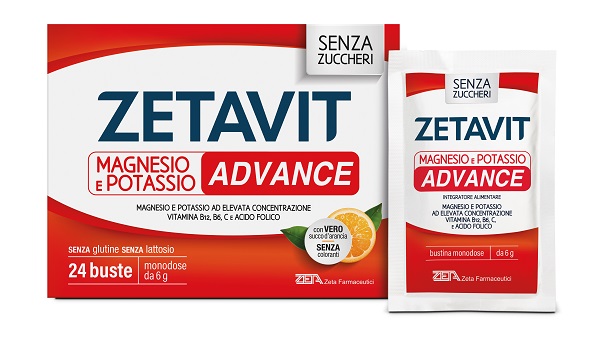 ZETAVIT MAGNESIO POTASSIO ADVANCE BUSTINE 144 G - Parafarmacia Mostacciano