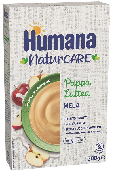 HUMANA PAPPA LATTEA MELA 200 G - Parafarmacia Mostacciano