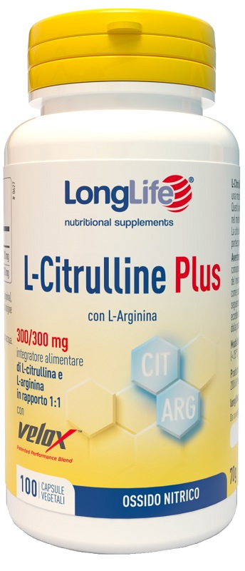 LONGLIFE L-CITRULLINE PLUS 100 CAPSULE VEGETALI - Parafarmacia Mostacciano