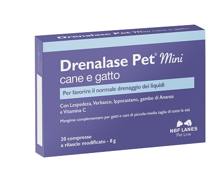 DRENALASE PET MINI CANE GATTO 20 COMPRESSE - Parafarmacia Mostacciano