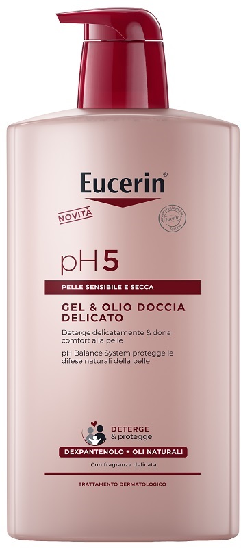 EUCERIN GEL & OLIO DOCCIA DELICATO 1 LITRO - Parafarmacia Mostacciano