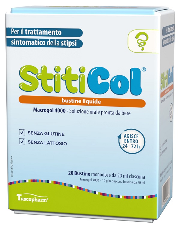 STITICOL 20 BUSTINE DA 20 ML SENZA GLUTINE SENZA LATTOSIO - Parafarmacia Mostacciano