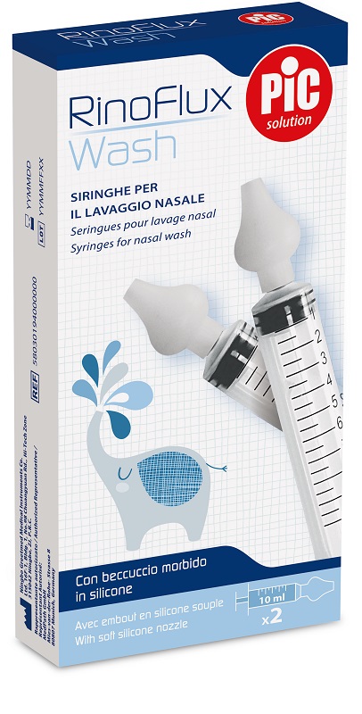 RINOFLUX WASH SIRINGHE LAVAGGIO NASALE 2 PEZZI - Parafarmacia Mostacciano