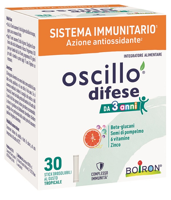 OSCILLO DIFESE 3+ 30 STICK OROSOLUBILI - Parafarmacia Mostacciano