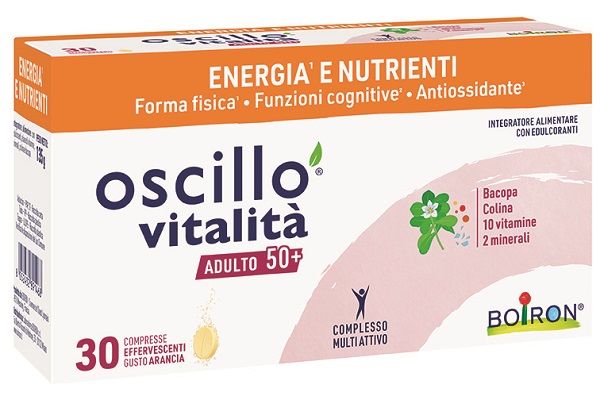 OSCILLO VITALITA' 50+ 30 COMPRESSE EFFERVESCENTI - Parafarmacia Mostacciano
