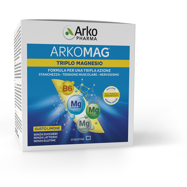 ARKOMAG TRIPLO MAGNESIO 20 BUSTINE - Parafarmacia Mostacciano