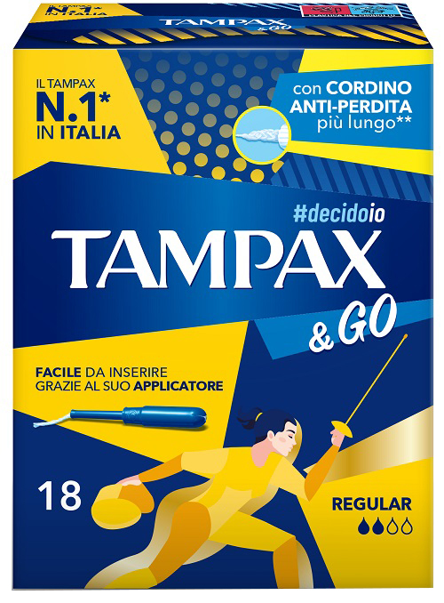TAMPAX &GO REGULAR 18 PEZZI - Parafarmacia Mostacciano