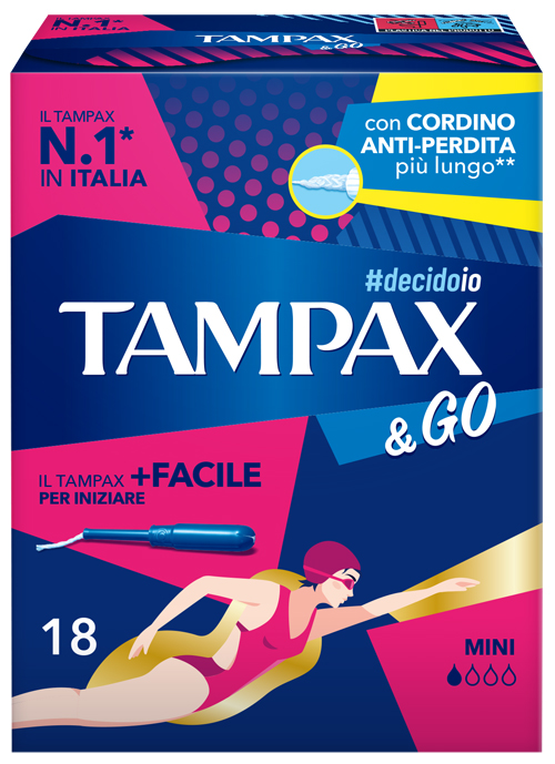 TAMPAX &GO MINI 18 PEZZI - Parafarmacia Mostacciano