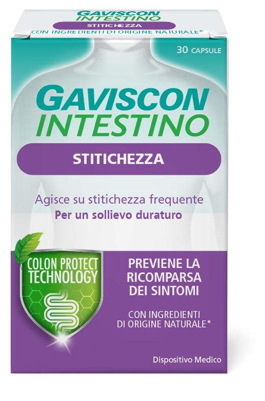 GAVISCON INTESTINO STITICHEZZA 30 CAPSULE - Parafarmacia Mostacciano