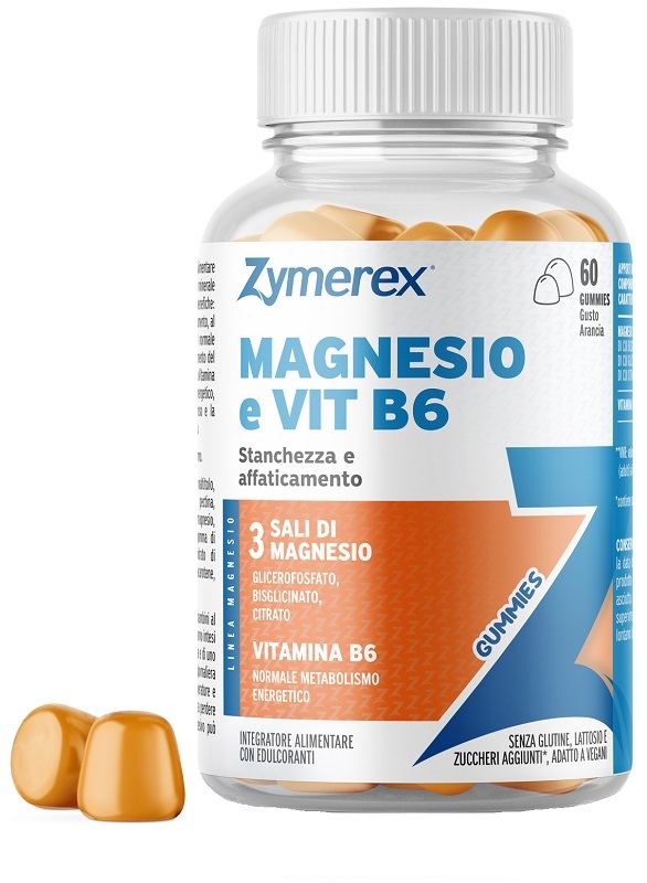 ZYMEREX MAGNESIO E VIT B6 60 GUMMIES - Parafarmacia Mostacciano