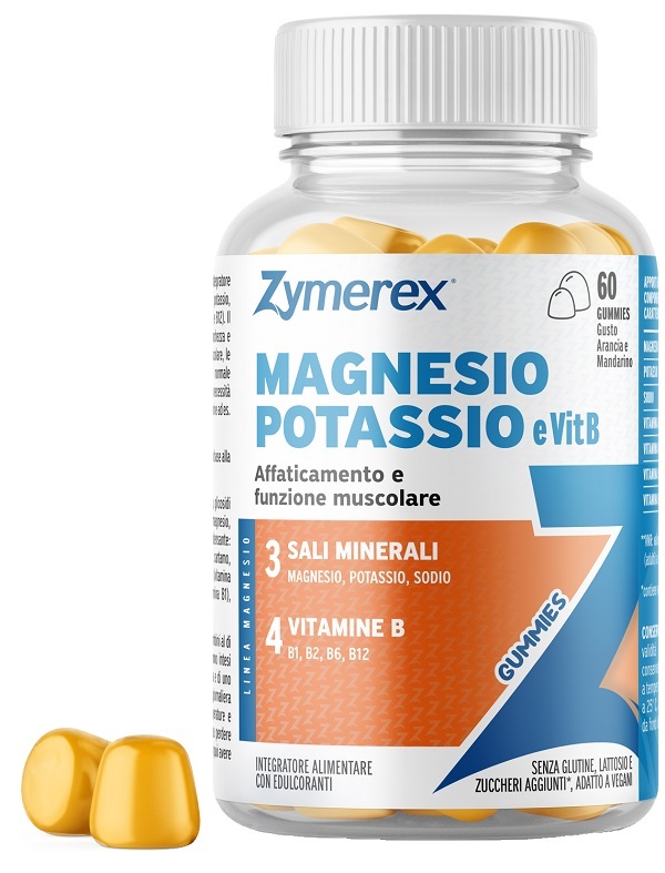 ZYMEREX MAGNESIO POTASSIO E VIT B 60 GUMMIES - Parafarmacia Mostacciano