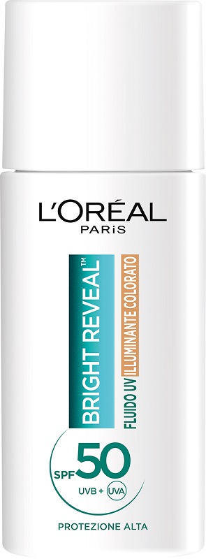 L'OREAL PARIS SKINCARE FLUIDO BRIGHT REVEAL UV SPF50 50 ML - Parafarmacia Mostacciano