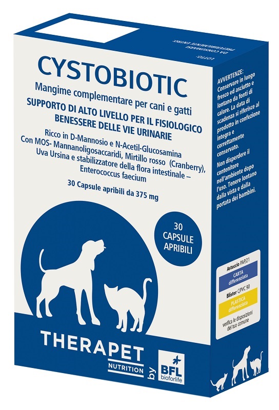 CYSTOBIOTIC THERAPET 30 CAPSULE - Parafarmacia Mostacciano