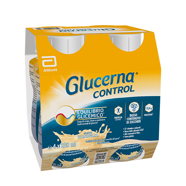 GLUCERNA CONTROL VANIGLIA 4X220 ML - Parafarmacia Mostacciano