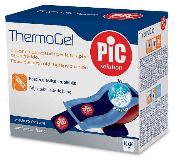 CUSCINO THERMOGEL TERAPIA CALDO FREDDO 10X26 CM CON FASCIA ELASTICA ITC - Parafarmacia Mostacciano