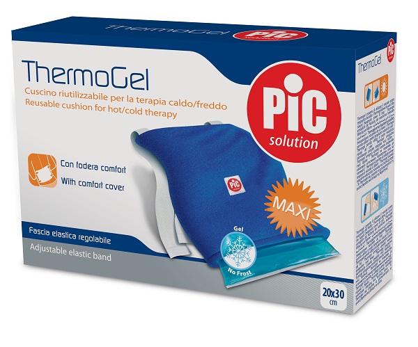 CUSCINO THERMOGEL RIUTILIZZABILE PER TERAPIA CALDO FREDDO CM 20X30 CON FODERA FASCIA ELASTICA ITC - Parafarmacia Mostacciano