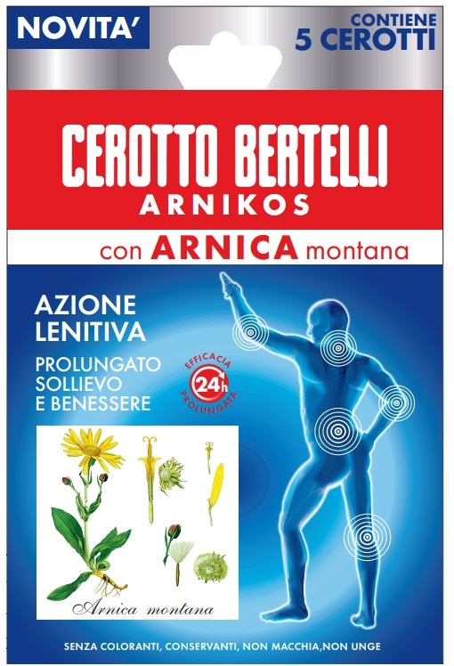 BERTELLI CEROTTO ARNIKOS CON ARNICA MONTANA 5 PEZZI - Parafarmacia Mostacciano