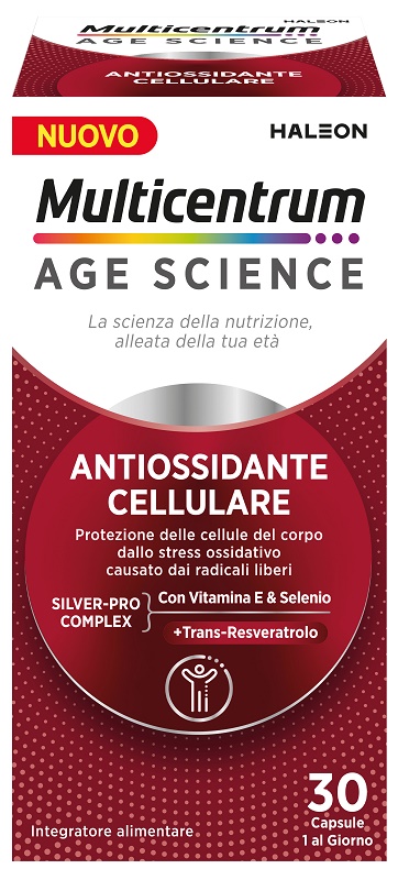 MULTICENTRUM AGE SCIENCE ANTIOSSIDANTE CELLULARE 30 CAPSULE - Parafarmacia Mostacciano