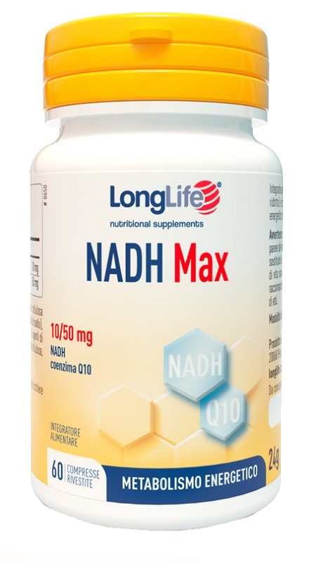 LONGLIFE NADH MAX 60 COMPRESSE RIVESTITE - Parafarmacia Mostacciano