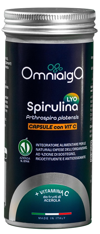 OMNIALGA SPIRULINA LYO VITAMINA C 60 CAPSULE VEGETALI - Parafarmacia Mostacciano