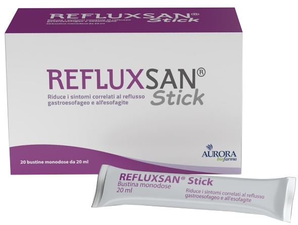 REFLUXSAN STICK 20 BUSTINE MONODOSE DA 20 ML SENZA GLUTINE SENZA LATTOSIO - Parafarmacia Mostacciano