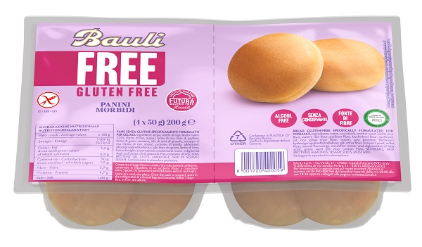 BAULI FREE PANINI MORBIDI 4 PEZZI DA 50 G - Parafarmacia Mostacciano