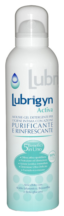 LUBRIGYN ACTIVA MOUSSE-GEL DETERGENTE 150 ML - Parafarmacia Mostacciano