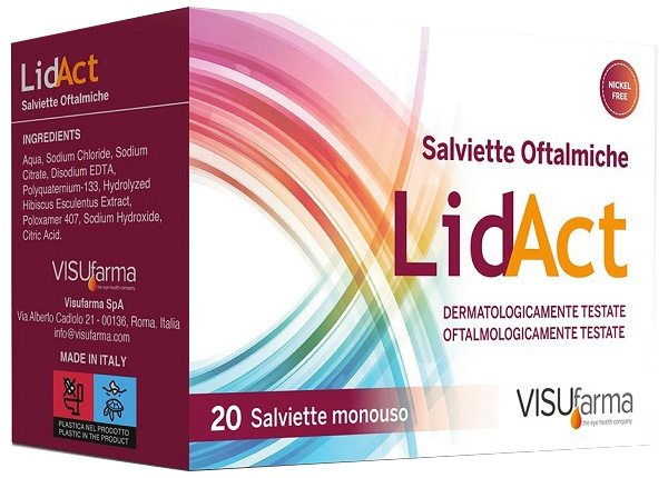 LIDACT SALVIETTE OFTALMICHE PERIOCULARI MONOUSO 20 PEZZI - Parafarmacia Mostacciano
