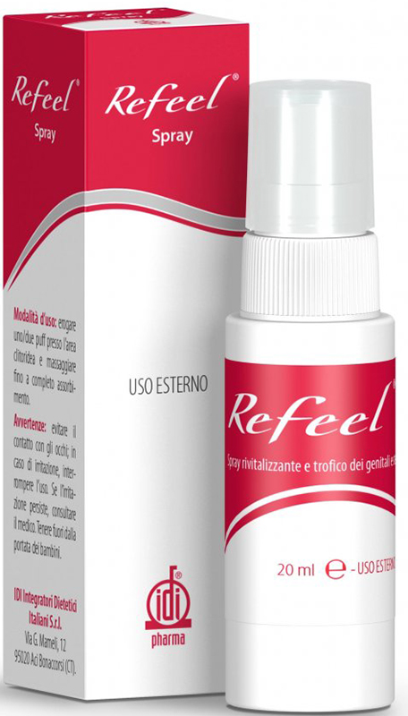 REFEEL SPRAY RIVITALIZZANTE E TROFICO DEI GENITALI ESTERNI FEMMINILI 20 ML - Parafarmacia Mostacciano