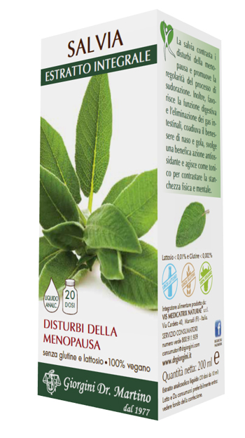 SALVIA ESTRATTO INTEGRALE 200 ML - Parafarmacia Mostacciano