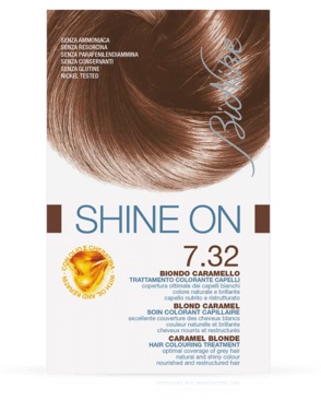 BIONIKE SHINE ON TRATTAMENTO COLORANTE CAPELLI BIONDO CARAMELLO 7.32 - Parafarmacia Mostacciano