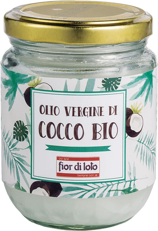 FIOR DI LOTO OLIO VERGINE DI COCCO BIO 180 G - Parafarmacia Mostacciano