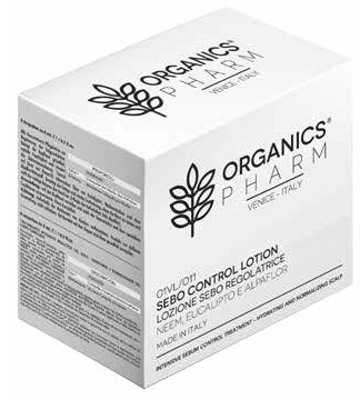 ORGANICS PHARM SEBO CONTROL LOTION NEEM-EUCALYPTUS-ALPAFLOR 6 FIALE DA 6 ML - Parafarmacia Mostacciano