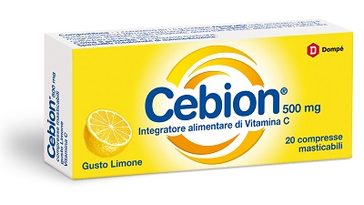 CEBION MASTICABILE LIMONE VITAMINA C 500 MG 20 COMPRESSE - Parafarmacia Mostacciano