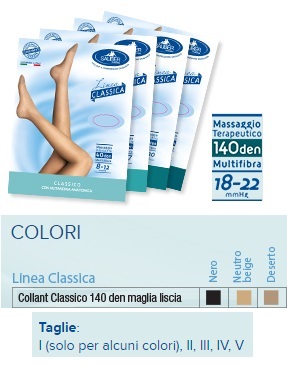 SAUBER COLLANT 140 DENARI MAGLIA LISCIA NEUTRO BEIGE 5 LINEA CLASSICA - Parafarmacia Mostacciano