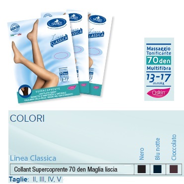 SAUBER COLLANT 70 DENARI SUPER COPRENTE MAGLIA LISCIA CIOCCOLATO 3 LINEA CLASSICA - Parafarmacia Mostacciano