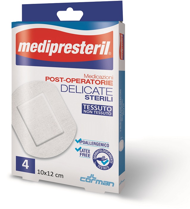 MEDICAZIONE POST OPERATORIA MEDIPRESTERIL DELICATA TNT 10X12CM 5 PEZZI - Parafarmacia Mostacciano