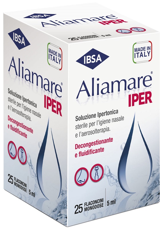 ALIAMARE 25 FLACONCINI IPERTONICI DA 5 ML - Parafarmacia Mostacciano