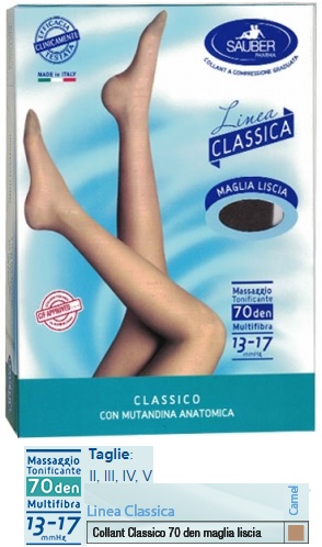 SAUBER CLASSICO COLLANT 70 DENARI MAGLIA LISCIA CAMEL 5 - Parafarmacia Mostacciano